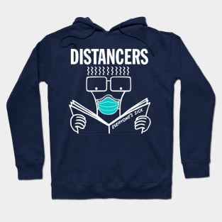 Distancers "Everyone's Sick" (White on Black) Hoodie